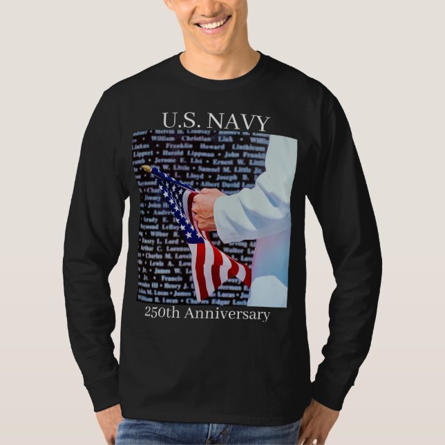 Camiseta 250º Aniversario de la Armada de los EE. UU. (Anverso)