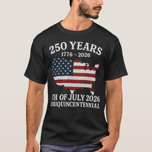 Camiseta 250º aniversario de los Estados Unidos Semiquincen (Anverso)