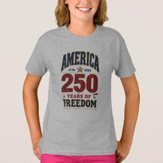 Camiseta 250º Libertador Americano 1776 Franjas Patrióticas