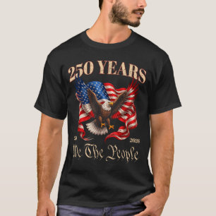 Camiseta 250 aniversario bandera de américa 250 años 4 de