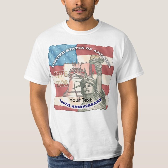 Camiseta 250 aniversario de EE. UU. (Anverso)