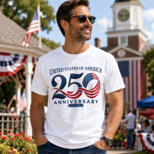 Camiseta 250 Aniversario de EE. UU. 250 Años de Libertad
