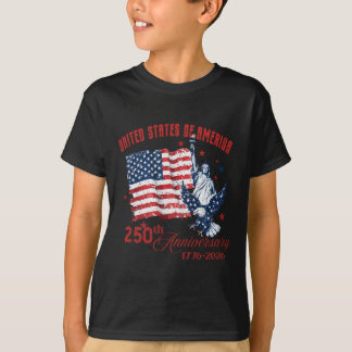 Camiseta 250 Aniversario de Estados Unidos de América 1776-
