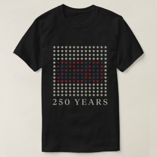 Camiseta 250 Aniversario EE. UU. 250 Años Estrellas Patriót