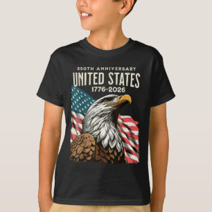 Camiseta 250 Aniversario EE. UU. bandera estadounidense 250