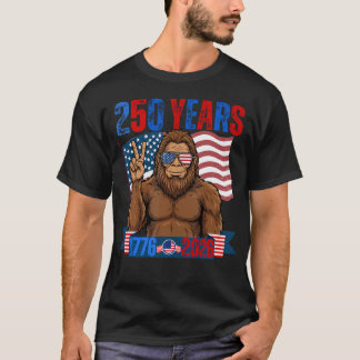 Camiseta 250 Aniversario Usa Patriótico Bigfoot 250º 4º