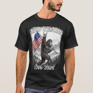 Camiseta 250 años 17762026 bandera Bigfoot patriota america