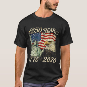 Camiseta 250 años 1776 2026 Cumpleaños 250 4 de julio