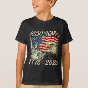 Camiseta 250 años 1776 2026 Cumpleaños 250 4 de julio