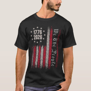 Camiseta 250 años 1776 2026 cumpleaños 250 4 de julio ame