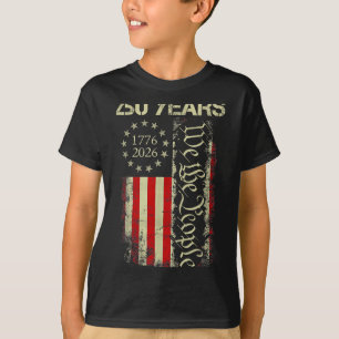 Camiseta 250 años 1776-2026 cumpleaños número 250 bandera d