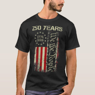 Camiseta 250 Años América 1776 2026 Nosotros El Pueblo Band