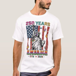 Camiseta 250 Años América Cuatro Julio 2026 Patrio Semiquin