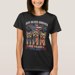 Camiseta 250 Años América Yorkshire Terrier Estados Unidos