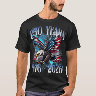 Camiseta 250 años americano 1776 2026 250º Usa Patriótico 4