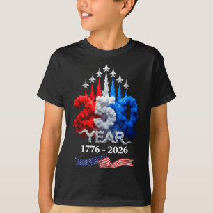 Camiseta 250 años americano 1776 2026 cumpleaños 250 4 de