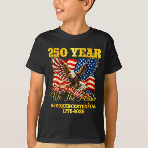 Camiseta 250 años americano bandera de EE. UU. 4º