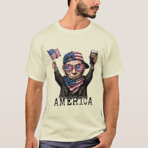 Camiseta 250 años aniversario de América 1776 Lincoln Abe