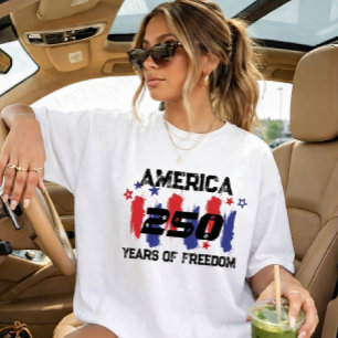 Camiseta 250 Años Aniversario de América 250º Independencia