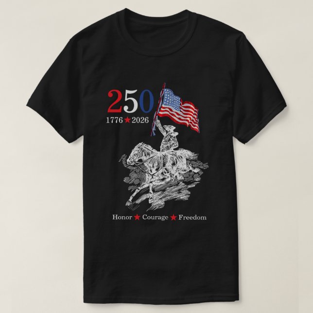 Camiseta 250 años de América (Diseño del anverso)