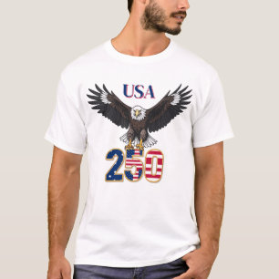 Camiseta 250 Años de Aniversario Águila Calva USA