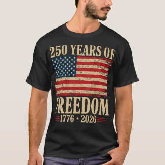 Camiseta 250 años de aniversario de libertad de América