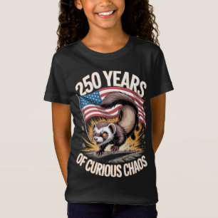 Camiseta 250 Años de Arte Curioso de Hurones en Caos