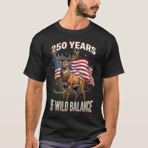 Camiseta 250 Años de Arte de Ciervo de Balance Salvaje