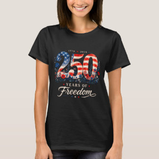 Camiseta 250 Años De Dom 1776 Floral Patriótico Mujeres 4