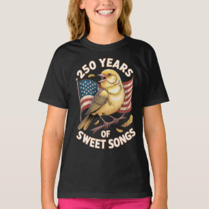 Camiseta 250 Años de Dulces Canciones Arte de Canario