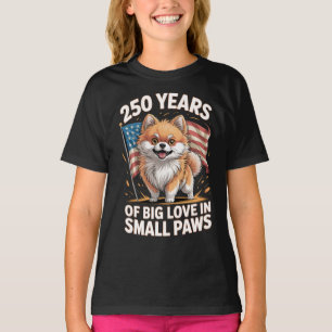 Camiseta 250 Años de Gran Amor en Pequeñas Patitas Pomerani