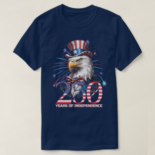 Camiseta 250 años de independencia águila estadounidense