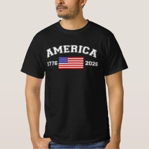 Camiseta 250 años de independencia estadounidense 1776 2026