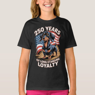Camiseta 250 Años de Lealtad Duradera Dachshund