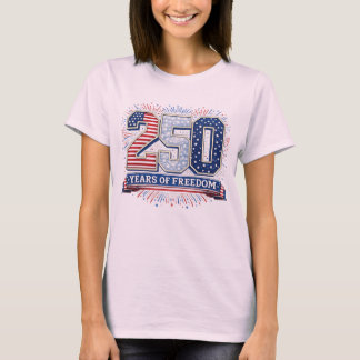 Camiseta 250 años de libertad 4 de julio