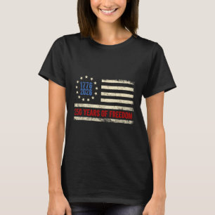 Camiseta 250 años de libertad americano 1776 2026 250º EE.