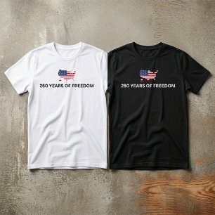 Camiseta 250 Años De Libertad Aniversario EE. UU.