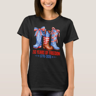 Camiseta 250 Años de Libertad Botas de Vaquera Coquett