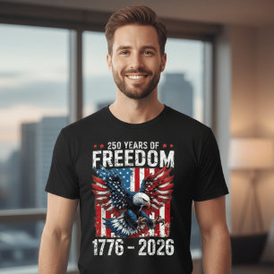 Camiseta 250 Años de Libertad – EE. UU. 1776–2026 Patriótic