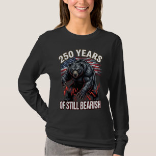 Camiseta 250 Años de Mercado Bajista Patriótico de Osos