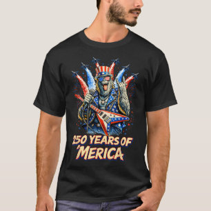 Camiseta 250 Años De Merica Bigfoot Roca Avión De Combate 4