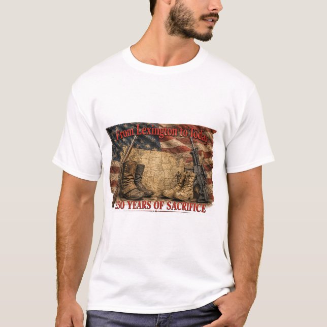 CAMISETA 250 AÑOS DE SACRIFICIO (Anverso)
