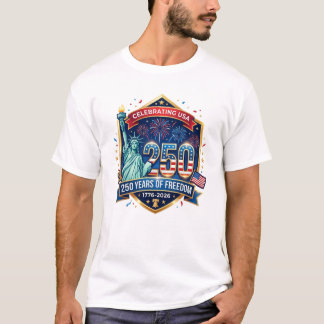 Camiseta 250 años del Día de la Independencia de Estados Un