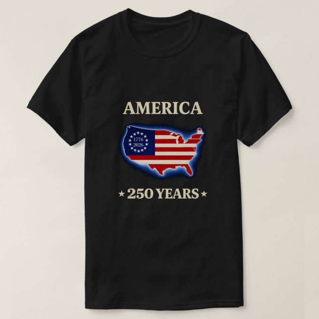 Camiseta 250 años EE. UU. -17 (Diseño del anverso)