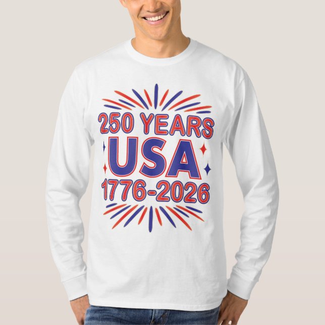 Camiseta 250 años EE.UU. | 1776-2026 Semiquincentenario (Anverso)