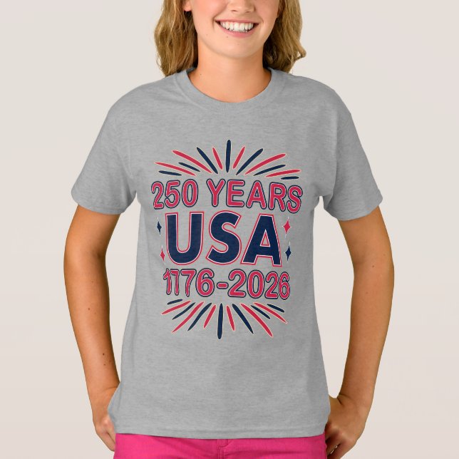 Camiseta 250 años EE.UU. | 1776-2026 Semiquincentenario (Anverso)