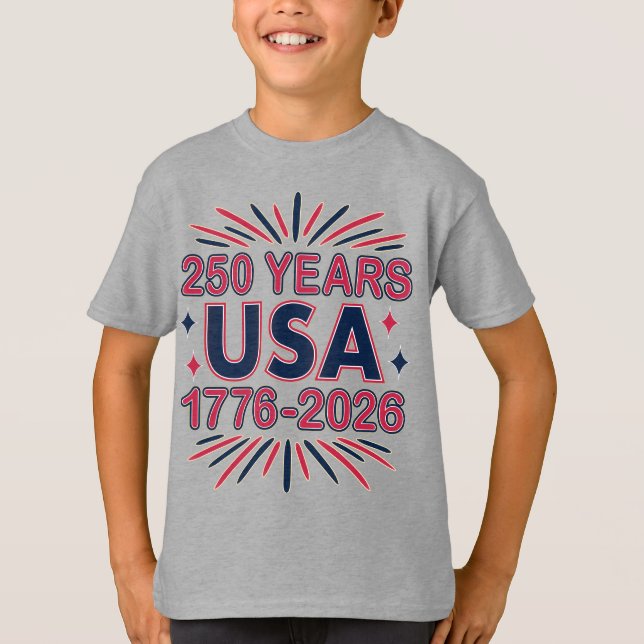 Camiseta 250 años EE.UU. | 1776-2026 Semiquincentenario (Anverso)