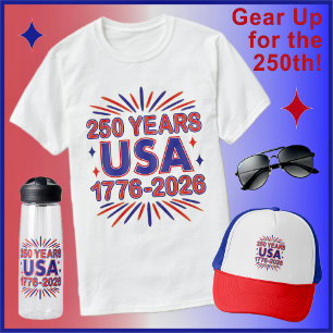 Camiseta 250 años EE. UU.   1776–2026 Semiquincentenario