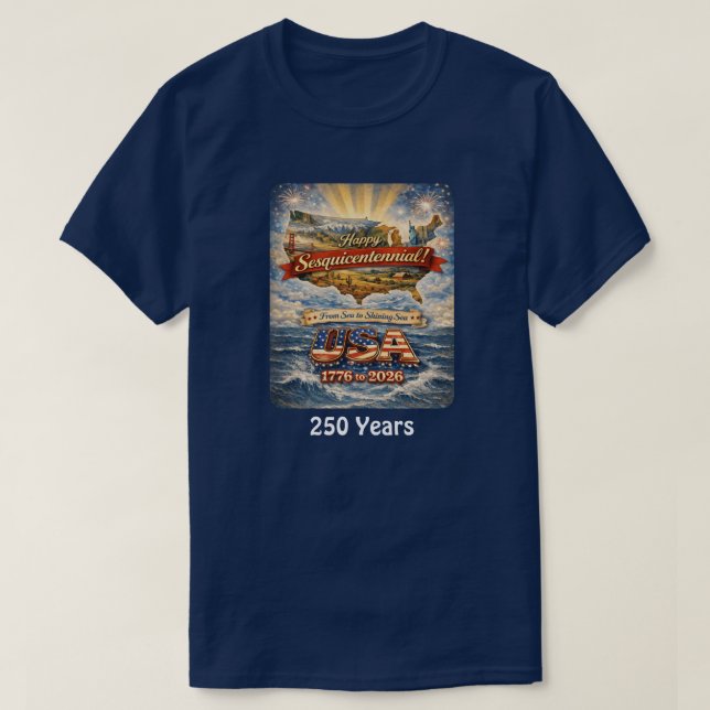 Camiseta 250 Años EE. UU. -3 (Diseño del anverso)