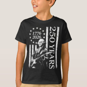Camiseta 250 años guitarra patriota bandera americana 4 de